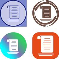 Document Icon Design vector