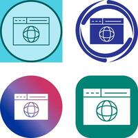 Web Page Icon Design vector