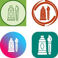 Oil Paint Icon Design vector