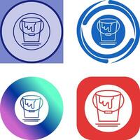Paint Bucket Icon Design vector