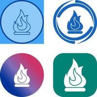 Fire Icon Design vector