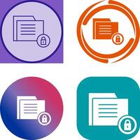 Data Security Icon Design vector