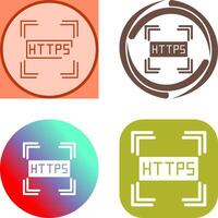 Https Icon Design vector