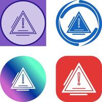 Warning Icon Design vector