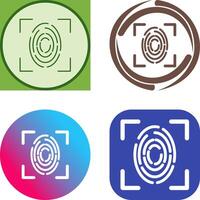 Fingerprint Icon Design vector