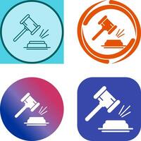 Gavel Icon Design vector