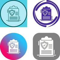 Protection Policy Icon Design vector