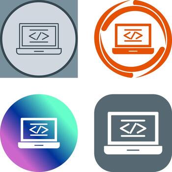 Coding Icon Design vector