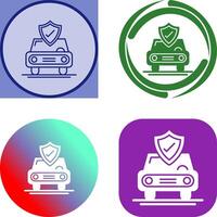 Car Protection Icon Design vector