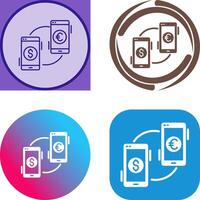 Exchange Icon Design vector