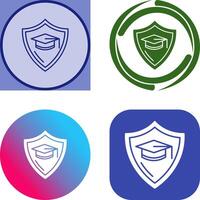 educación proteccion icono diseño vector