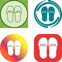 Slippers Icon Design vector