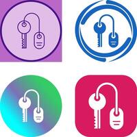 Room key Icon Design vector