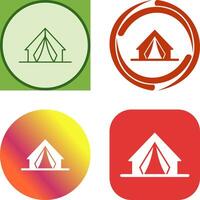 acampar icono diseño vector