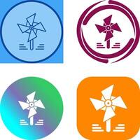 Pinwheel Icon Design vector