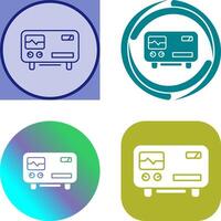 Oscillscope Icon Design vector
