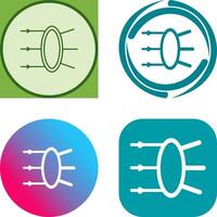 Refraction Icon Design vector