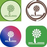 Sunflower Icon Design vector