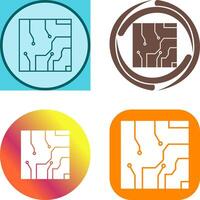 Electrical circuit Icon Design vector