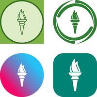 Torch Icon Design vector