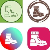 diseño de icono de botas vector