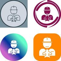 Worker Icon Design vector