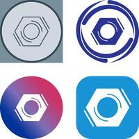 Nut Icon Design vector