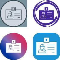 Identity Card Icon Design vector
