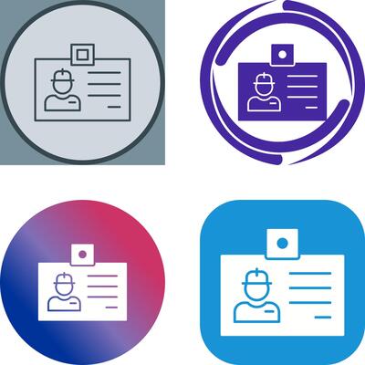 Identity Card Icon Design