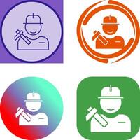 Worker Icon Design vector