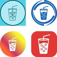 Cold Drink Icon Design vector