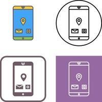 Unique Mobile Applications Icon Design vector