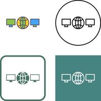 Unique Networks Icon Design vector