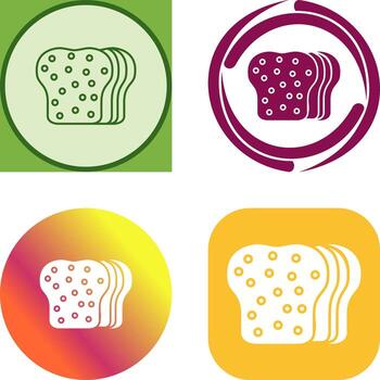 diseño de icono de pan vector