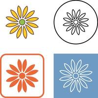 Unique Flower Icon Design vector
