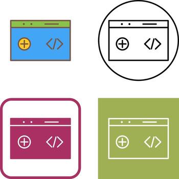 Unique Clean Code Icon Design vector