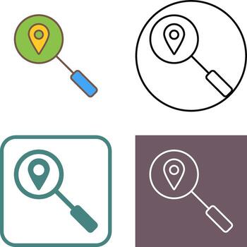 Unique Tracking Services Icon Design vector