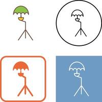 Unique Umbrella Stand Icon Design vector
