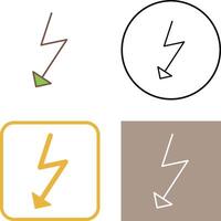 Unique Flash Icon Design vector