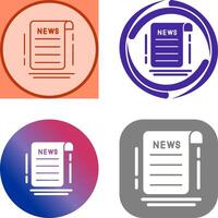 News Icon Design vector
