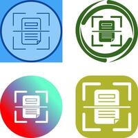 Scan Icon Design vector