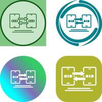 Data Synchronization Icon Design vector