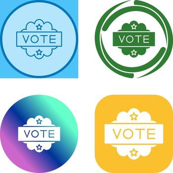 diseño de icono de voto vector