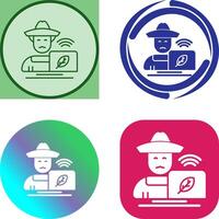 Farmer Icon Design vector