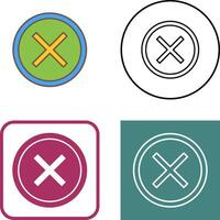 Do Not Cross Icon Design vector