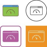 Page Speed Icon Design vector