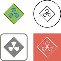 Radiation Icon Design vector