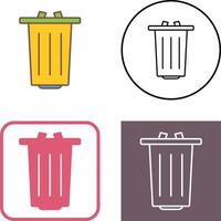 diseño de icono de basura vector