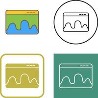 Webpage Statistics Icon Design vector