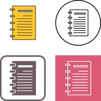 Notepad Icon Design vector